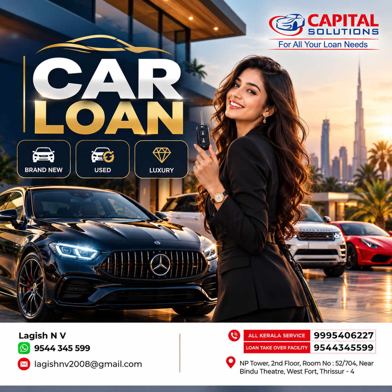 New, used, luxury and electric car loan solutions in Thrissur, Kerala