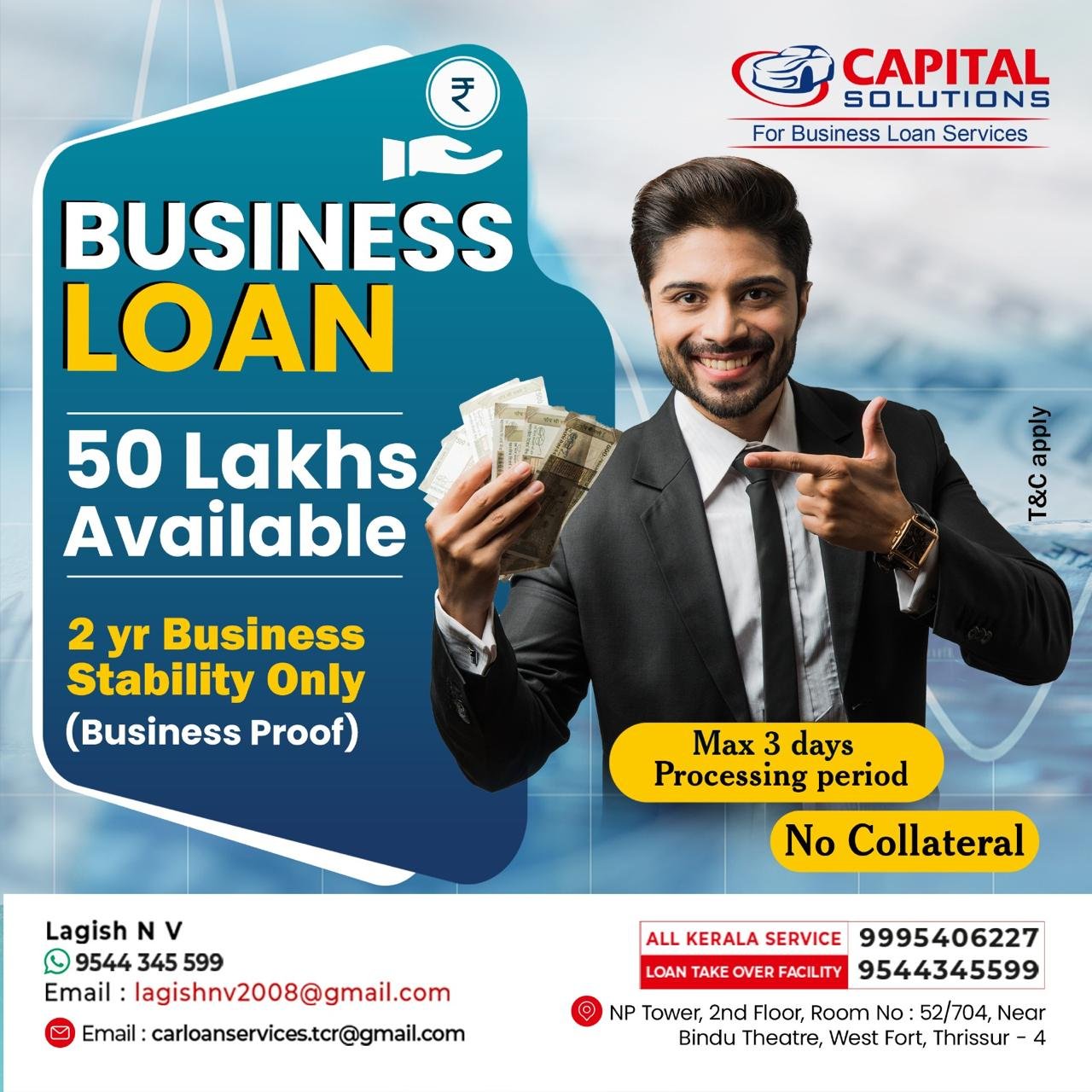 Business financing and business loan solutions in Thrissur, Kerala