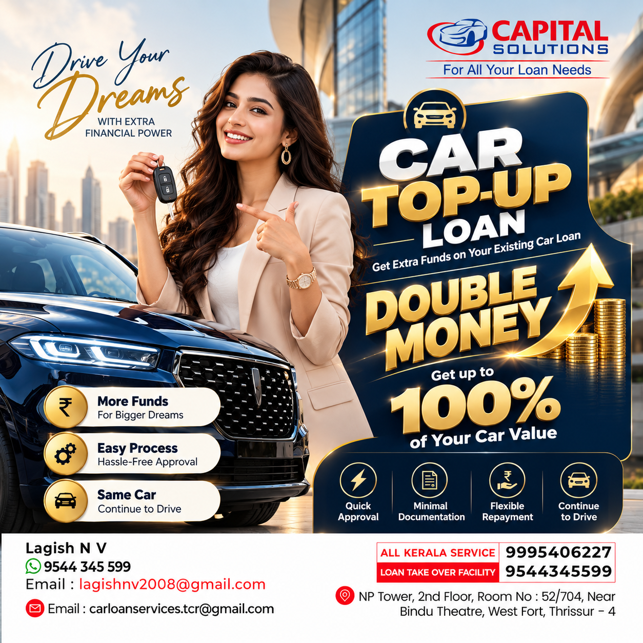 Top-up loan options and additional financing solutions in Kerala